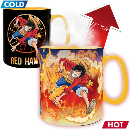 One Piece - Mug Heat Change- 460 Ml - Luffy & Sabo, One Piece - Mug Heat Change- 460 Ml - Luffy & Sabo, Collectibles