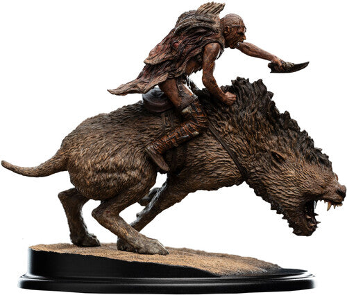 Lord Of The Rings Trilogy Sharku On Warg Miniature, Open Edition Polystone, Collectibles