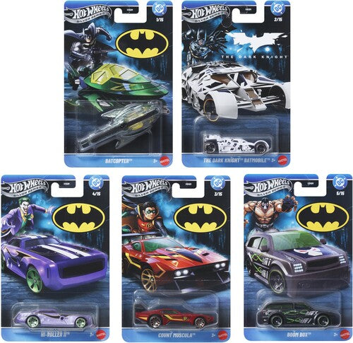 Hw 1 64 Silver Series Batman 10 Piece S Asrt, Hot Wheels, Collectibles