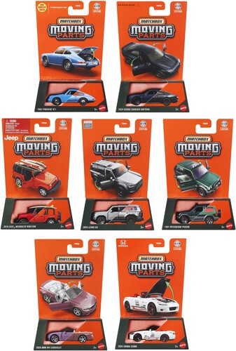 Matchbox Moving Parts 8 Piece J Asrt, Matchbox, Collectibles