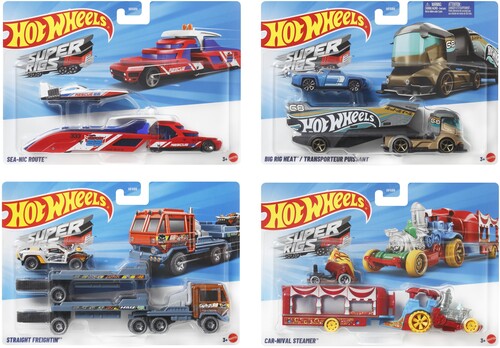 Hot Wheels Super Rigs 4 Piece B Asrt, Hot Wheels, Collectibles