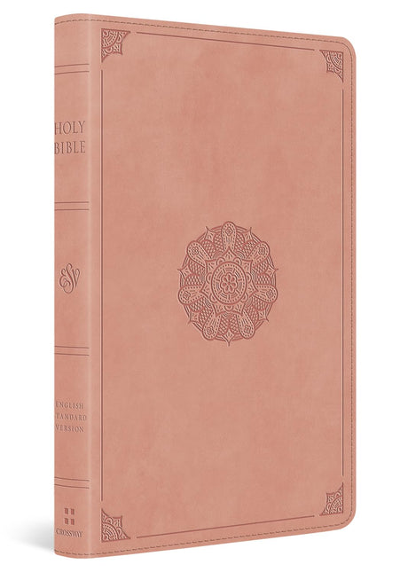 ESV Thinline Bible, Red Letter (Trutone, Blush Rose, Emblem Design) -- Esv Bibles, Bible
