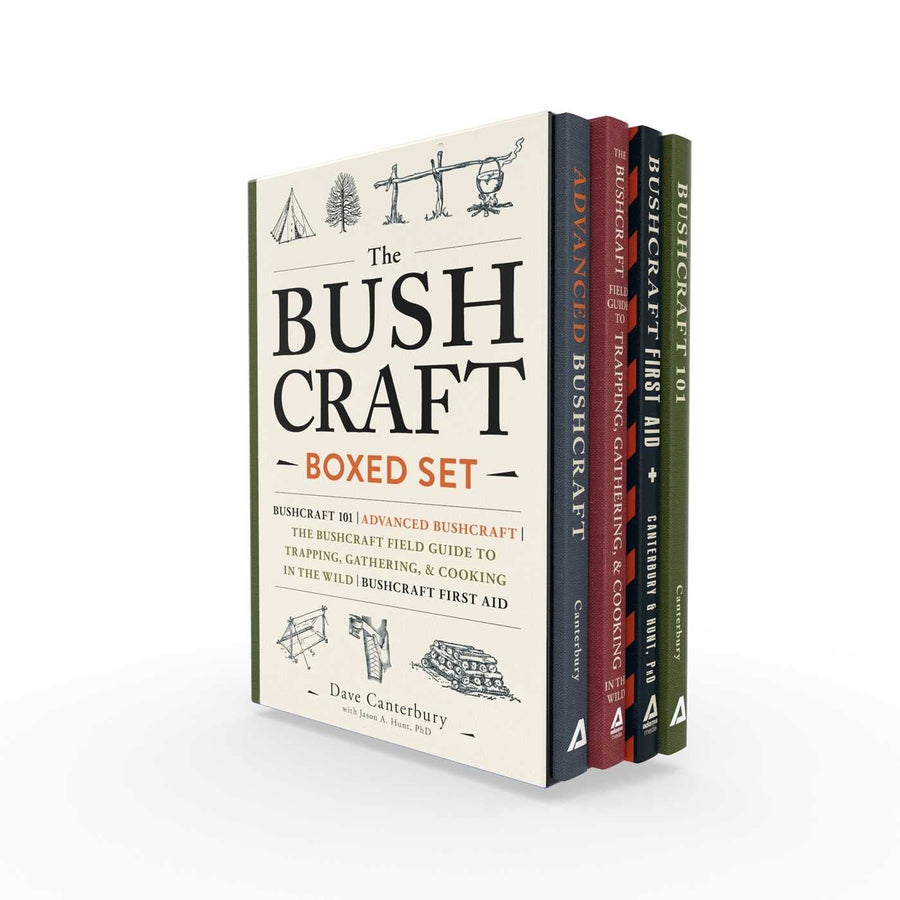 The Bushcraft Boxed Set: Bushcraft 101; Advanced Bushcraft; The Bushcraft Field Guide to Trapping, Gathering, & Cooking in the Wild; Bushcraft First A -- Dave Canterbury, Boxed Set