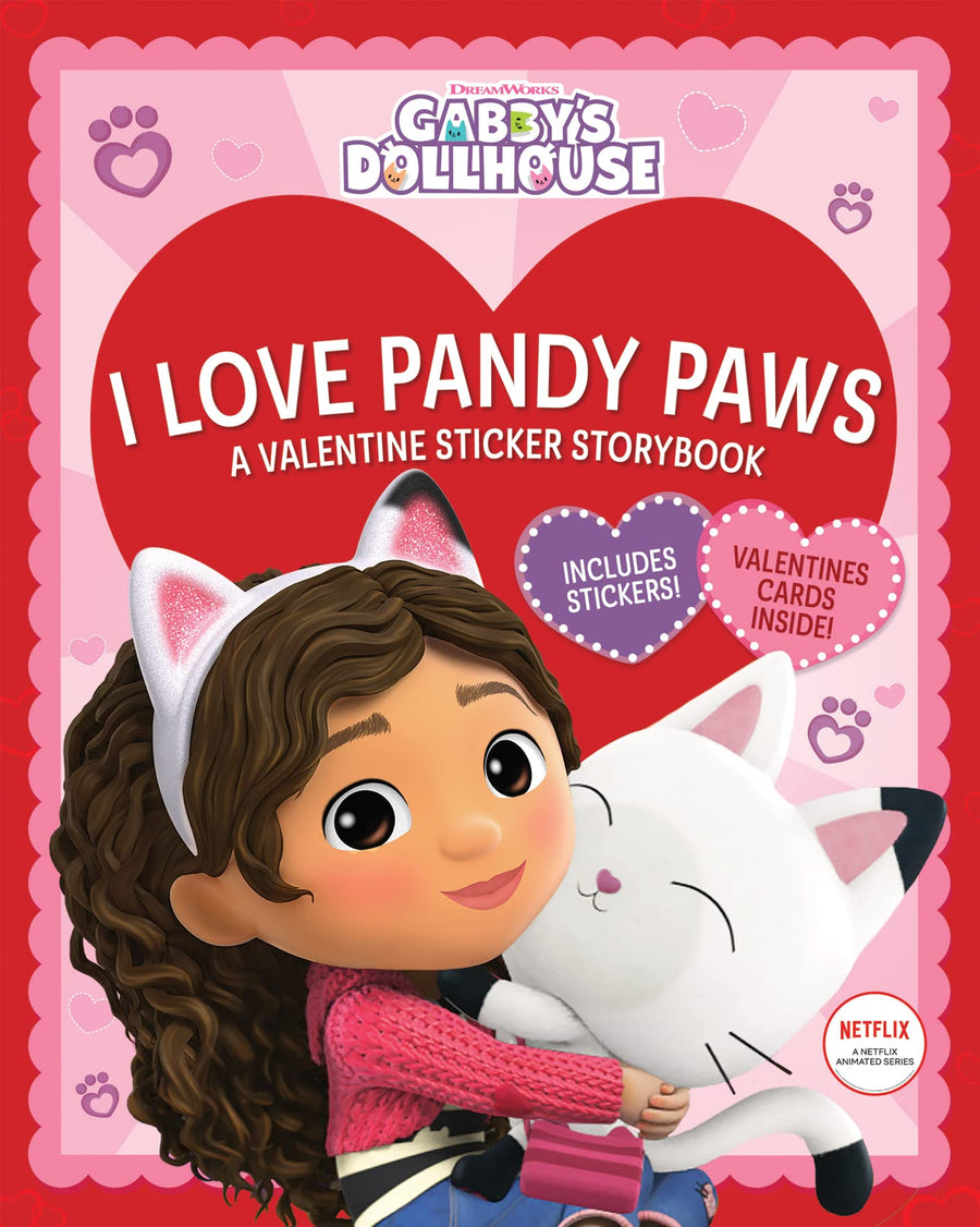 I Love Pandy Paws: A Valentine Sticker Storybook (Gabby's Dollhouse) -- Scholastic, Paperback