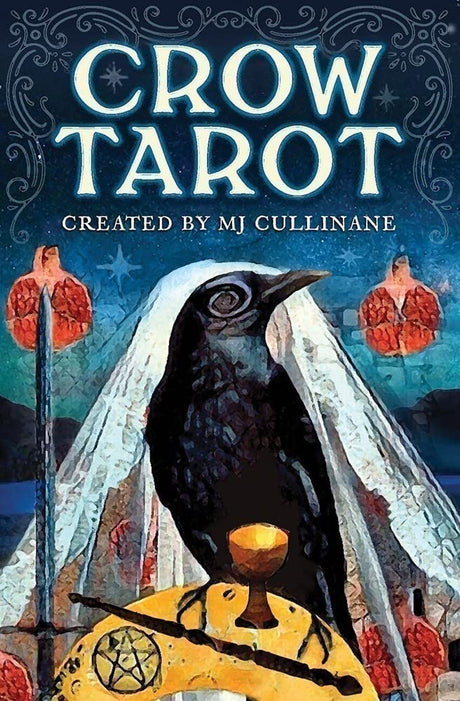 Crow Tarot: 78-Card Rider-Waite(r) Style Tarot Deck with Mystical Crow & Raven Artwork - Includes Guidebook, Intuitive Meanings, and Custom Spread for -- Mj Cullinane, Other
