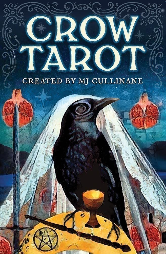 Crow Tarot: 78-Card Rider-Waite(r) Style Tarot Deck with Mystical Crow & Raven Artwork - Includes Guidebook, Intuitive Meanings, and Custom Spread for -- Mj Cullinane, Other