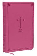 NKJV, Deluxe Gift Bible, Imitation Leather, Pink, Red Letter Edition -- Thomas Nelson, Bible
