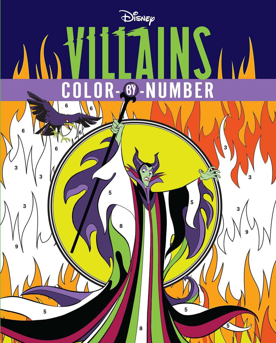 Disney Villains Color-By-Number -- Editors of Thunder Bay Press, Paperback