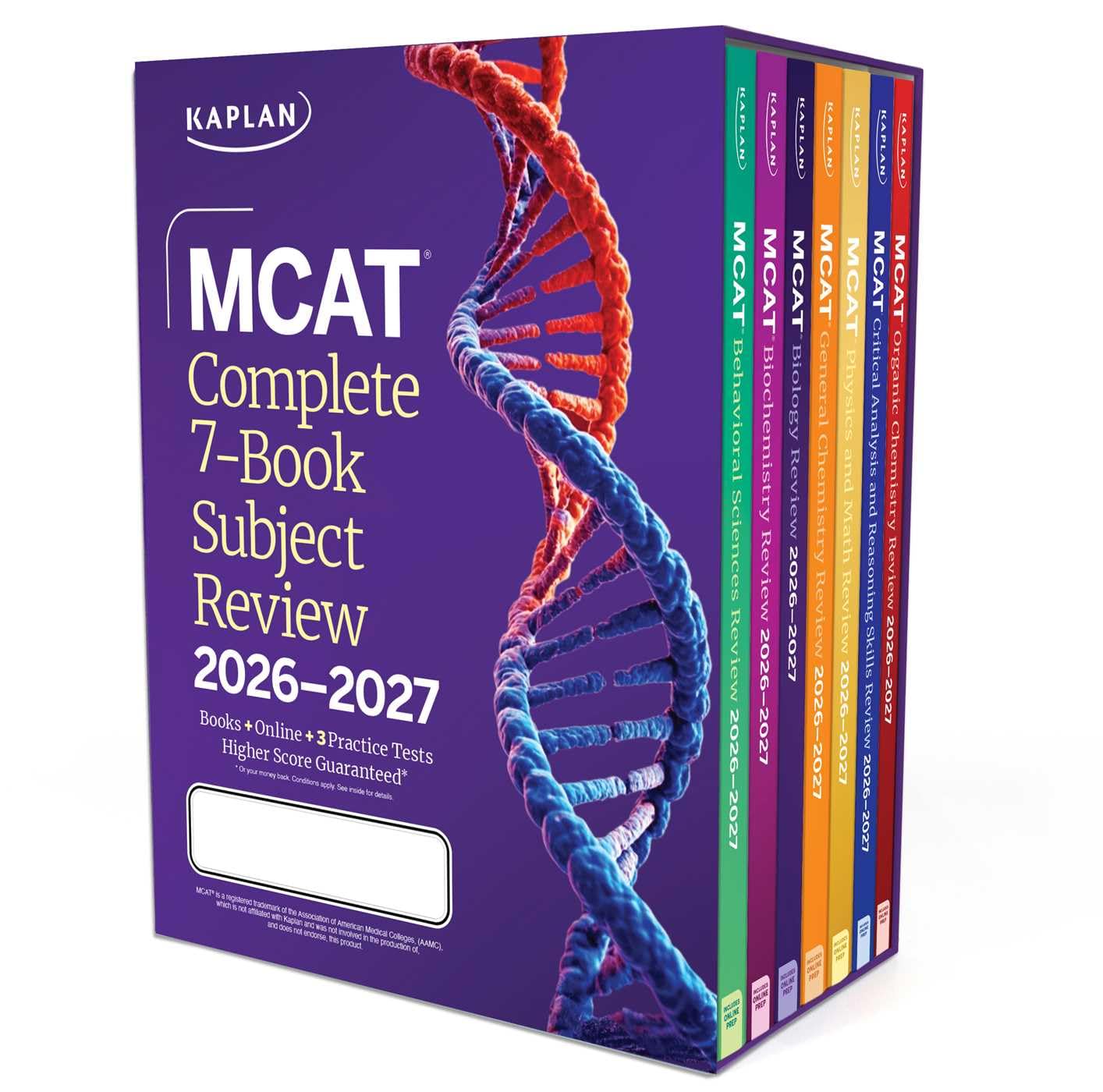MCAT Complete 7-Book Subject Review 2026-2027, Set Includes Books, Online Prep, 3 Practice Tests by Kaplan Test Prep