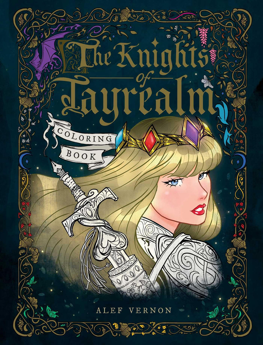 The Knights of Tayrealm Coloring Book -- Alef Vernon, Paperback