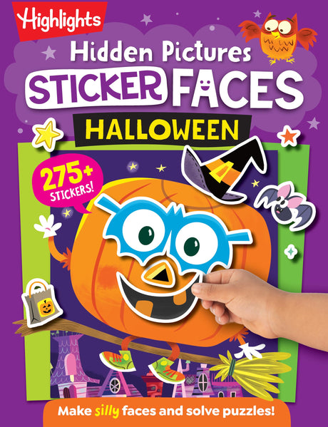 Hidden Pictures Sticker Faces: Halloween: Halloween Crafts Activity Book with Pumpkin Faces and Over 200 Silly Make-A-Face Stickers, Halloween Gift fo -- Highlights, Paperback