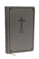 NKJV, Deluxe Gift Bible, Imitation Leather, Gray, Red Letter Edition -- Thomas Nelson, Bible