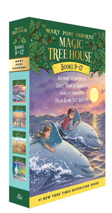 Magic Tree House Volumes 9-12 Boxed Set: Dolphins at Daybreak; Ghost Town at Sundown; Lions at Lunchtime; Polar Bears Past Bedtime -- Mary Pope Osborne, Boxed Set