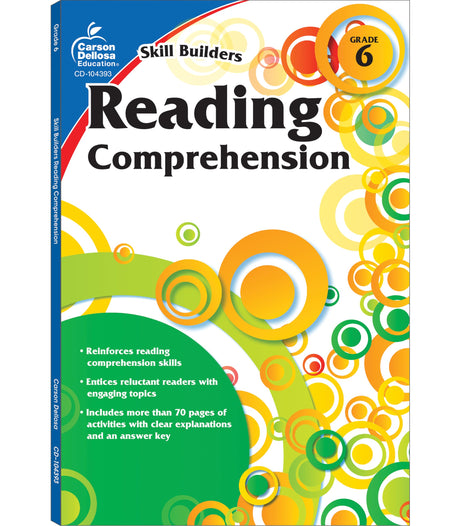 Reading Comprehension, Grade 6 -- Carson Dellosa Education, Paperback