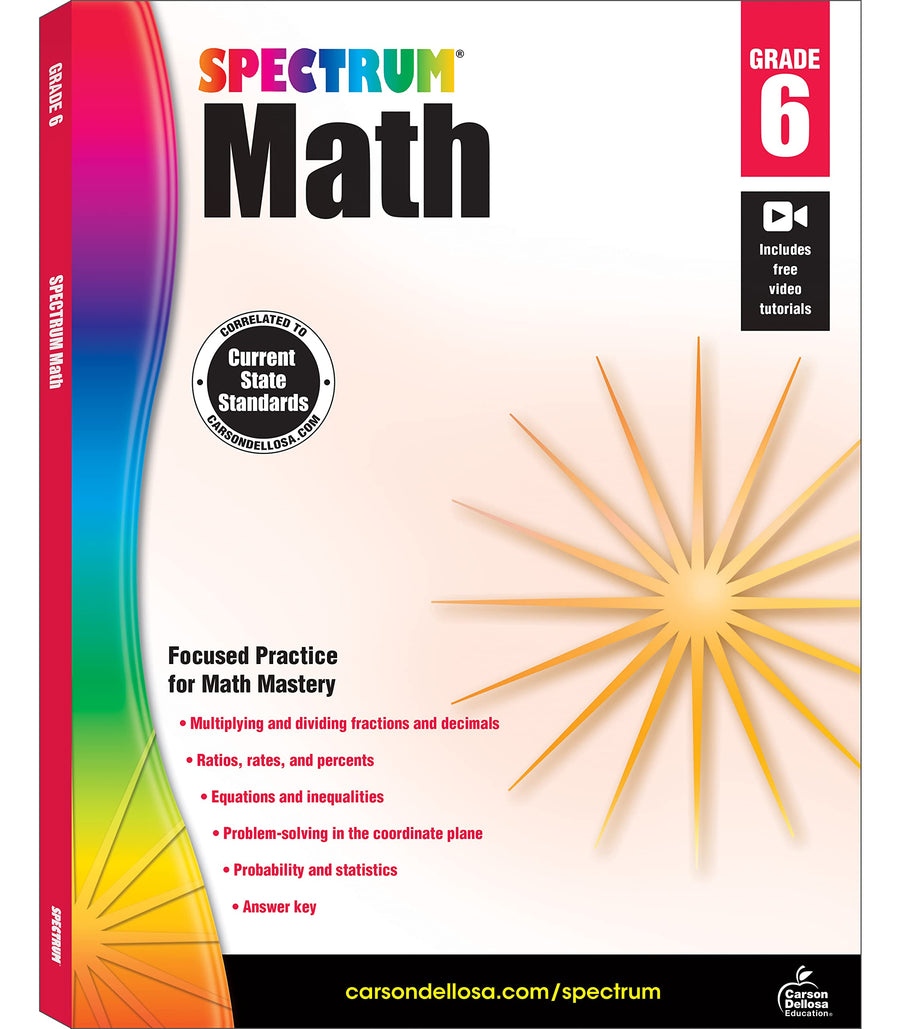 Spectrum Math Workbook, Grade 6: Volume 7 -- Spectrum, Paperback