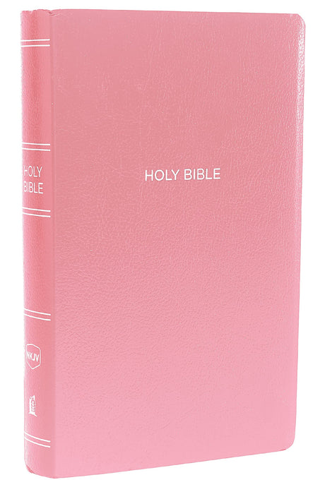 NKJV, Gift and Award Bible, Leather-Look, Pink, Red Letter Edition -- Thomas Nelson, Bible