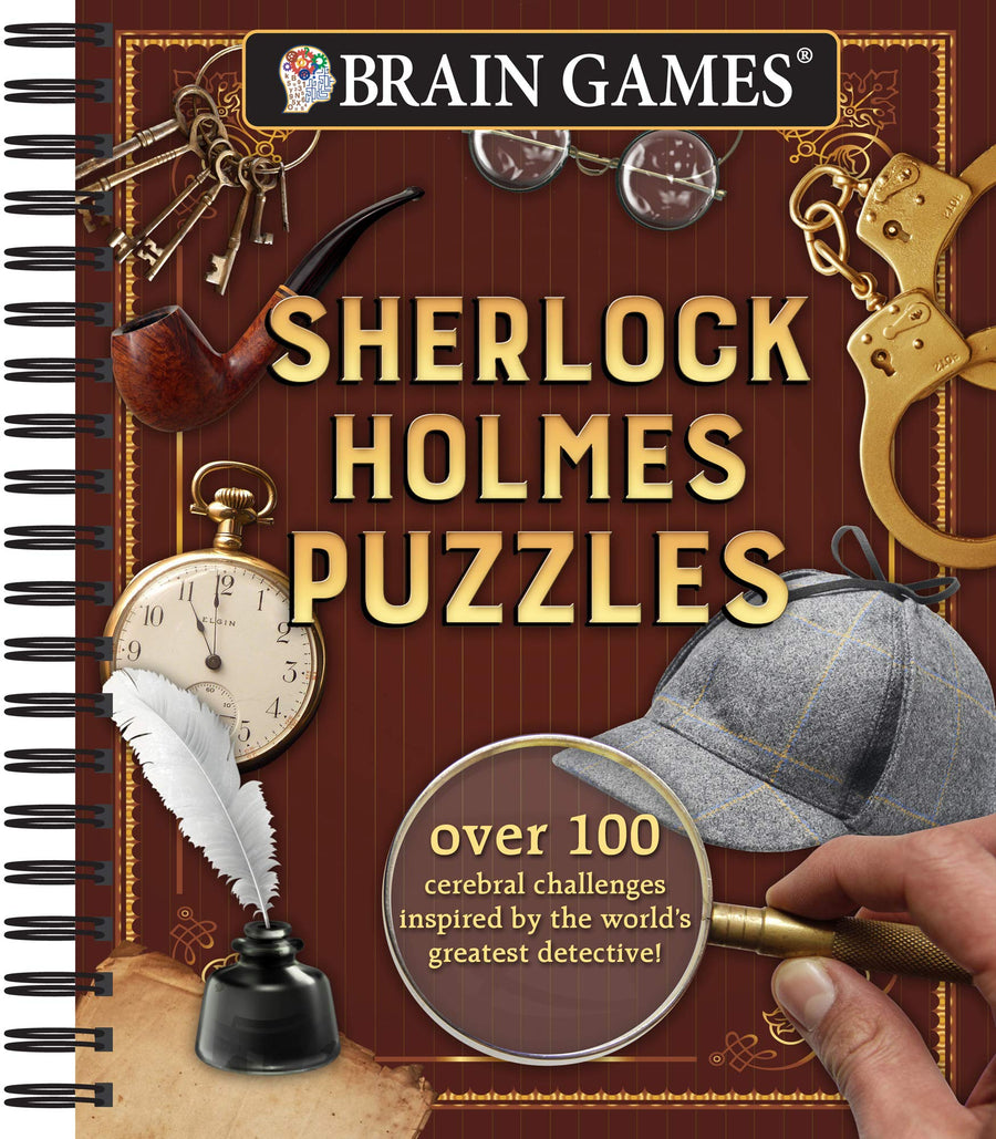 Brain Games - Sherlock Holmes Puzzles (#1): Over 100 Cerebral Challenges Inspired by the World's Greatest Detective! Volume 1 -- Publications International Ltd, Spiral