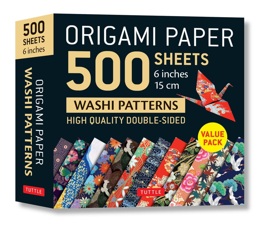 Origami Paper 500 Sheets Japanese Washi Patterns 6 (15 CM): Double-Sided Origami Sheets with 12 Different Designs (Instructions for 6 Projects Include -- Tuttle Studio, Other