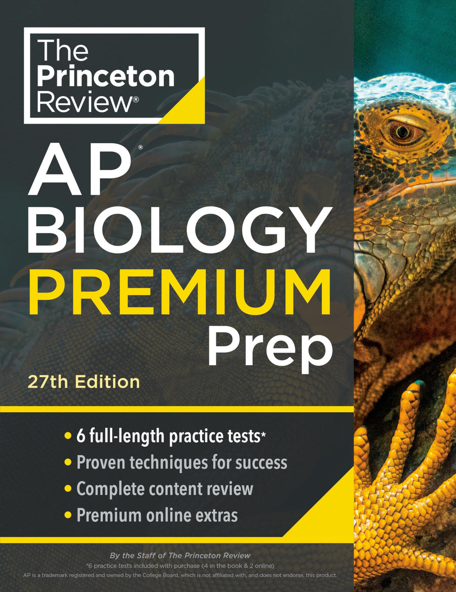 Princeton Review AP Biology Premium Prep, 27th Edition: 6 Practice Tests + Digital Practice Online + Content Review -- The Princeton Review, Paperback