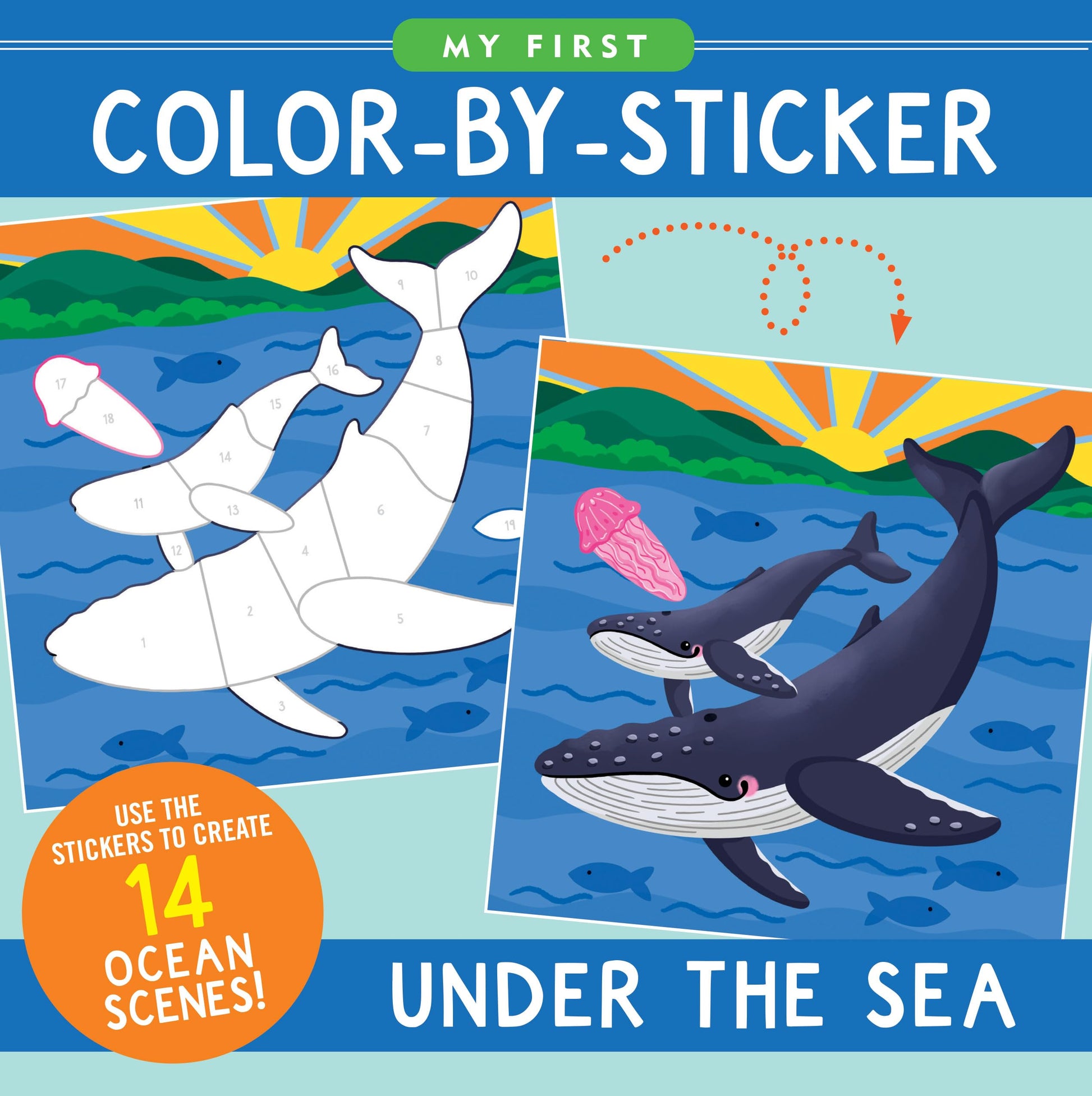 My First Color-By-Sticker Book - Under the Sea by Levy, T.