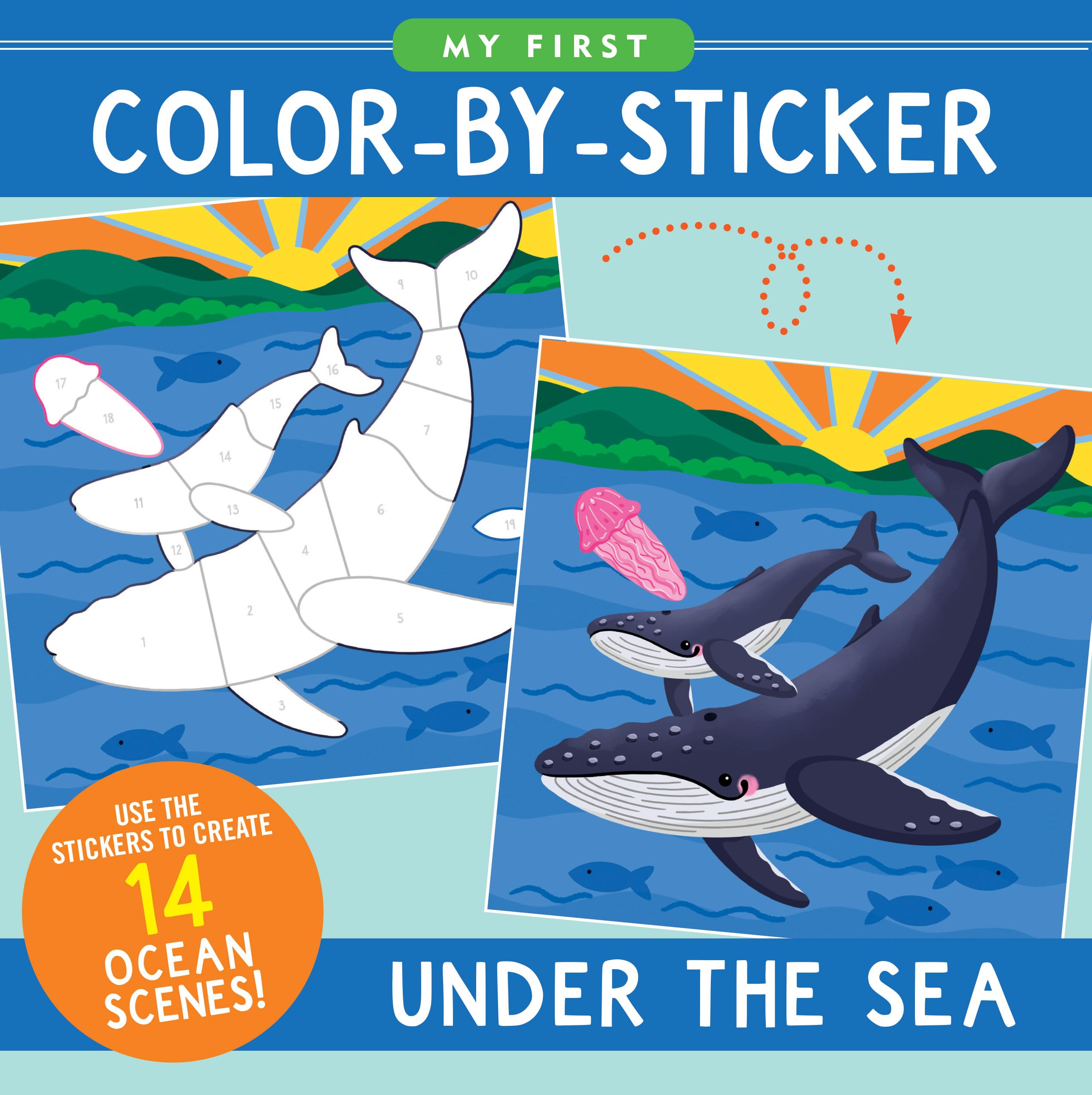 My First Color-By-Sticker Book - Under the Sea by Levy, T.