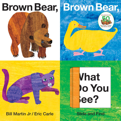 Brown Bear, Brown Bear, What Do You See? Slide and Find (Brown Bear and Friends): An Interactive Board Book Edition of the Classic Eric Carle Picture -- Bill Jr. Martin, Board Book