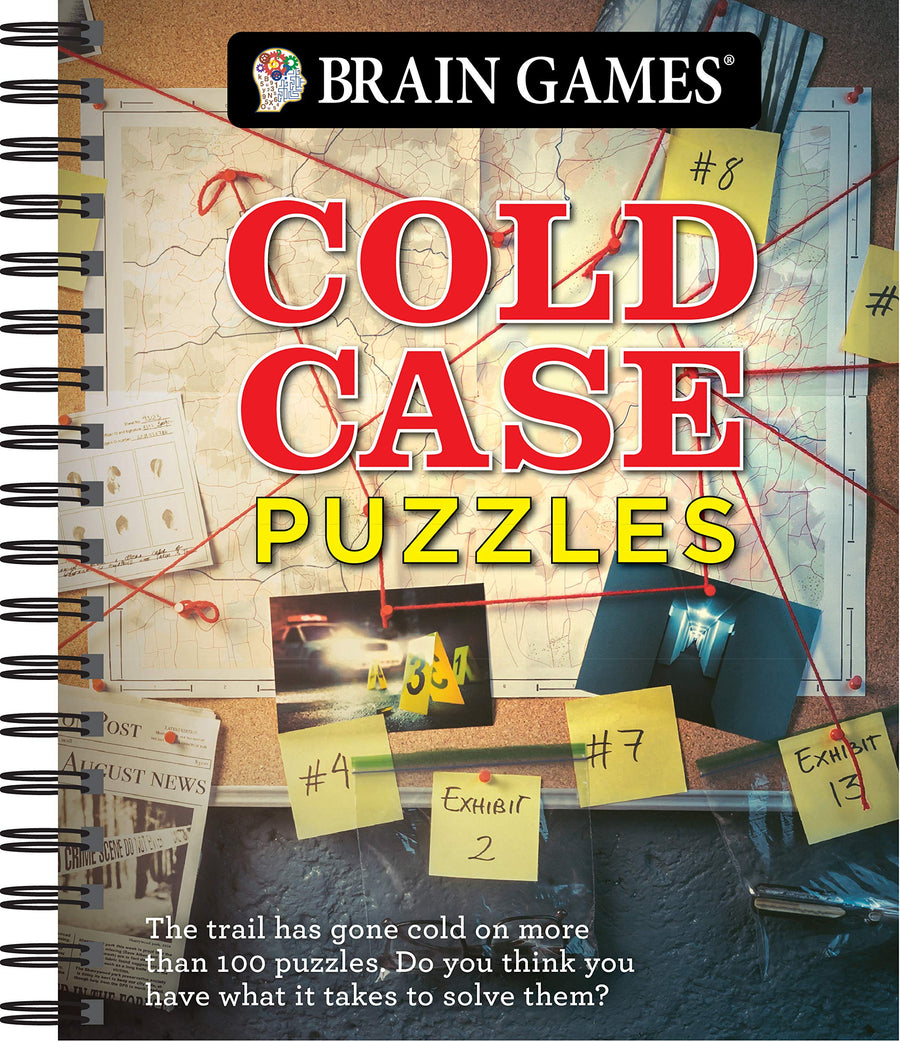 Brain Games - Cold Case Puzzles -- Publications International Ltd, Spiral