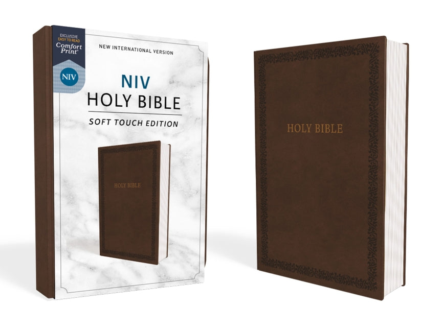 NIV, Holy Bible, Soft Touch Edition, Imitation Leather, Brown, Comfort Print -- Zondervan, Bible