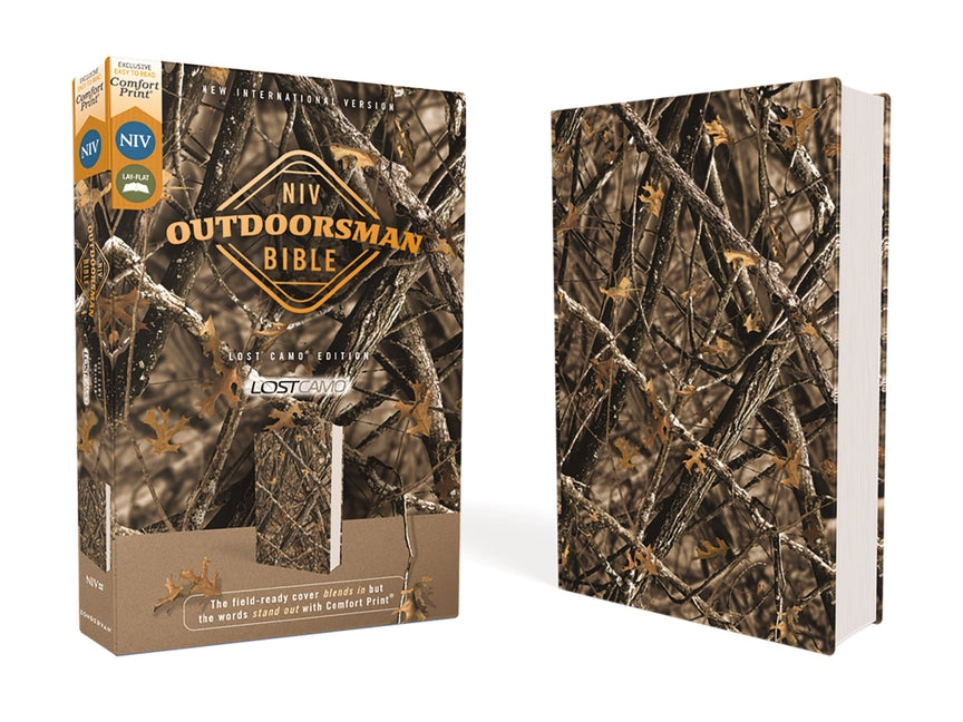 Niv, Outdoorsman Bible, Lost Camo Edition, Leathersoft, Red Letter Edition, Comfort Print: The Field-Ready Cover Blends in But the Words Stand Out wit -- Jason Cruise, Bible