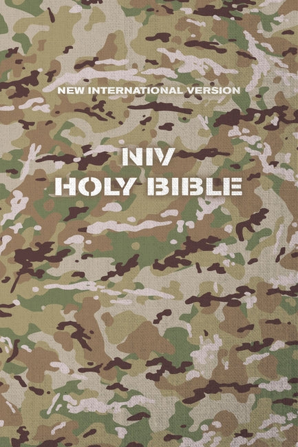 Niv, Holy Bible, Compact, Paperback, Military Camo, Comfort Print -- Zondervan, Bible