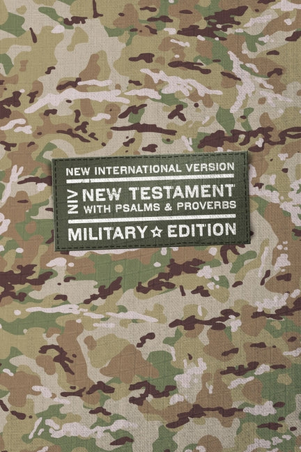 Niv, New Testament with Psalms and Proverbs, Military Edition, Compact, Paperback, Military Camo, Comfort Print -- Zondervan, Bible