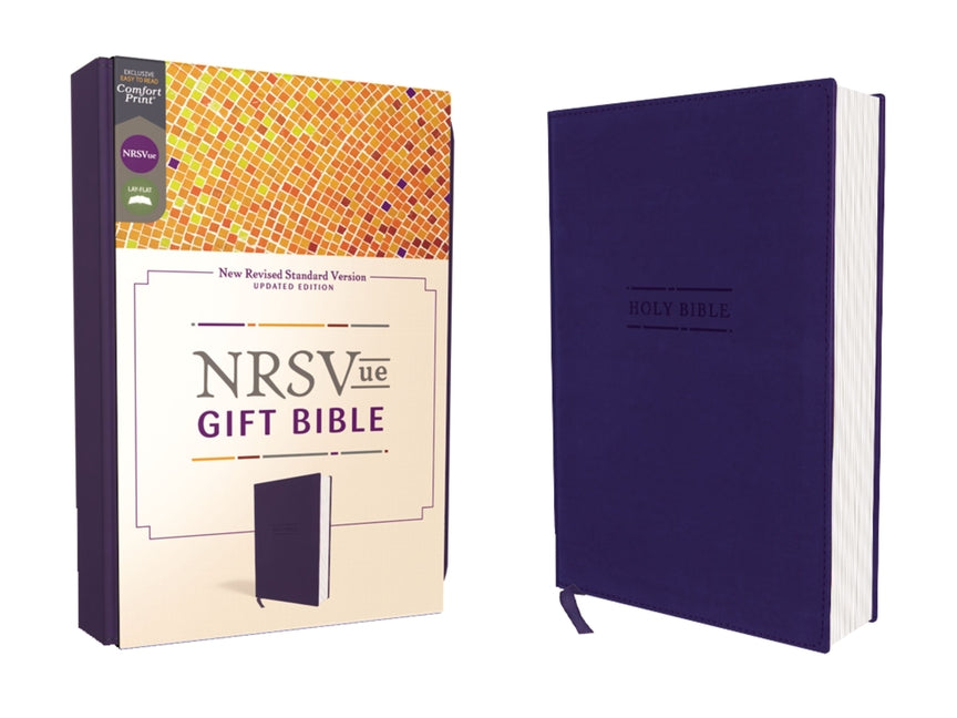 Nrsvue, Gift Bible, Leathersoft, Blue, Comfort Print -- Zondervan, Bible