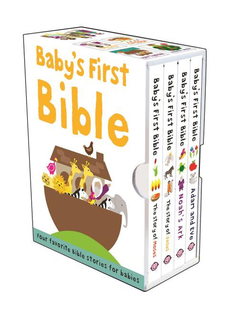Baby's First Bible Boxed Set: The Story of Moses, the Story of Jesus, Noah's Ark, and Adam and Eve -- Roger Priddy, Boxed Set