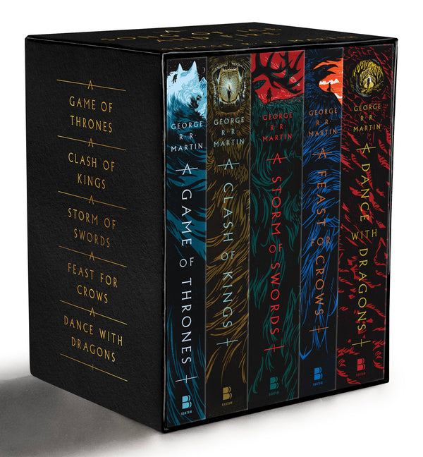 George R. R. Martin's a Game of Thrones 5-Book Boxed Set (Song of Ice and Fire Series): A Game of Thrones, a Clash of Kings, a Storm of Swords, a Feas -- George R. R. Martin, Boxed Set