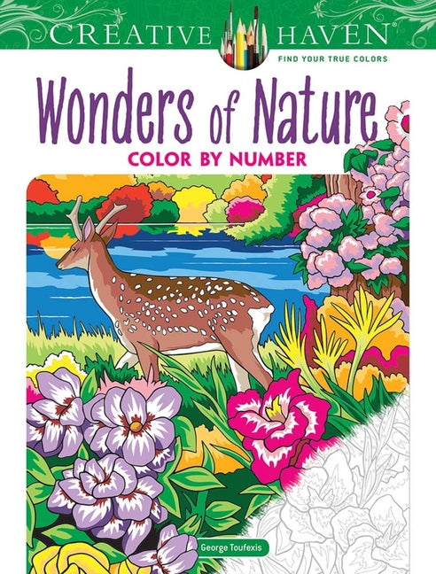 Creative Haven Wonders of Nature Color by Number -- George Toufexis, Paperback