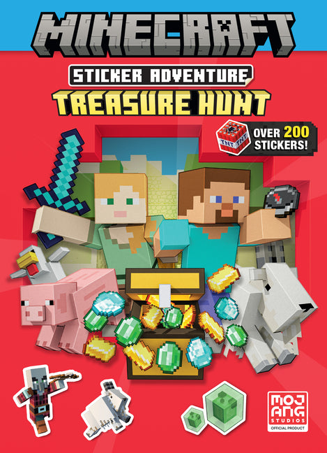 Minecraft Sticker Adventure: Treasure Hunt (Minecraft) -- Random House, Paperback