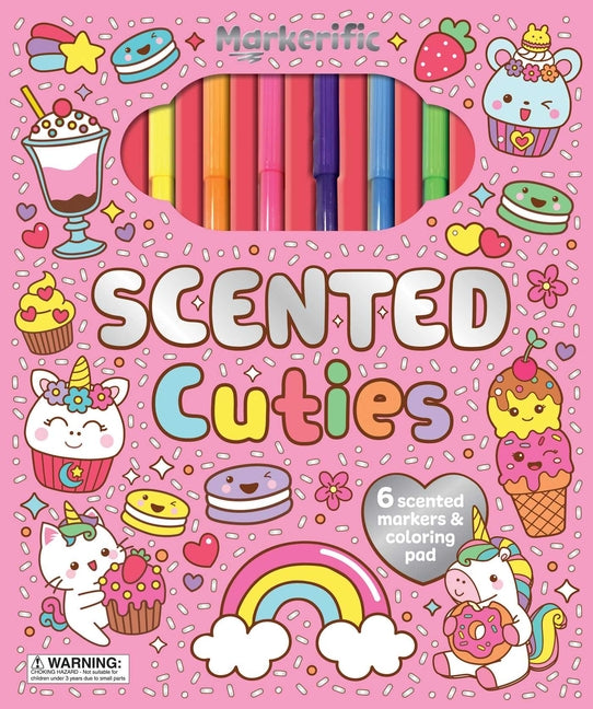Markerific: Scented Cuties: Activity Folder with 6 Markers -- Lake Press, Other