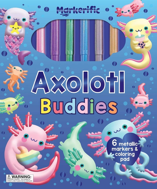 Markerific: Axolotl Buddies: Activity Folder with 6 Markers -- Lake Press, Other