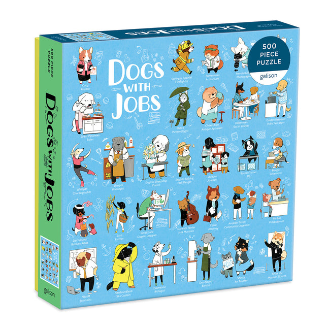 Dogs with Jobs 500 Piece Puzzle -- Galison, Other
