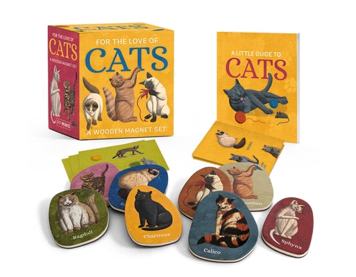 For the Love of Cats: A Wooden Magnet Set -- Eliza Berkowitz, Paperback