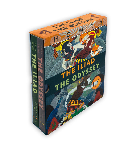 The Iliad/The Odyssey Boxed Set: (Two Illustrated Epic Retellings of Homer's Greek Myths Featuring Gods, Heroes, Battles, and Legendary Journeys for Y -- Gillian Cross, Hardcover