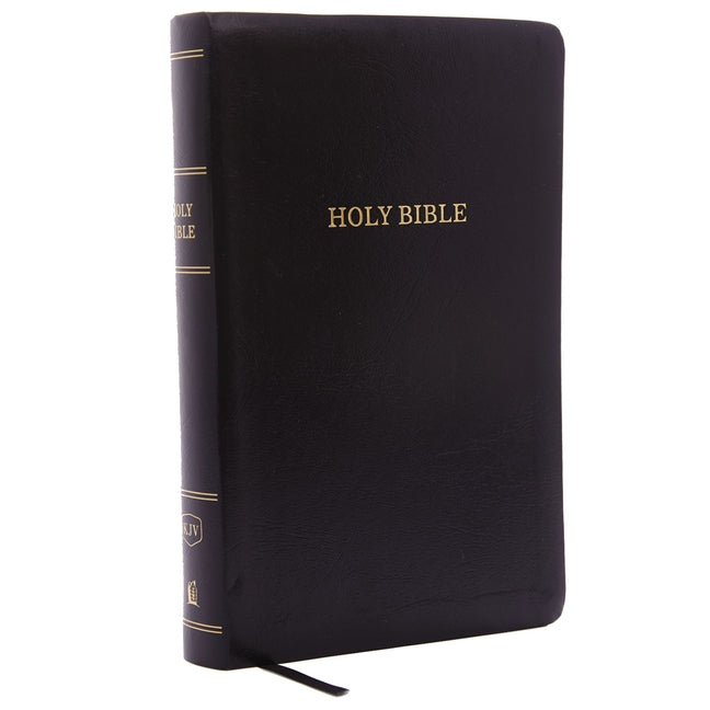 KJV, Reference Bible, Personal Size Giant Print, Leather-Look, Black, Red Letter Edition -- Thomas Nelson, Bible