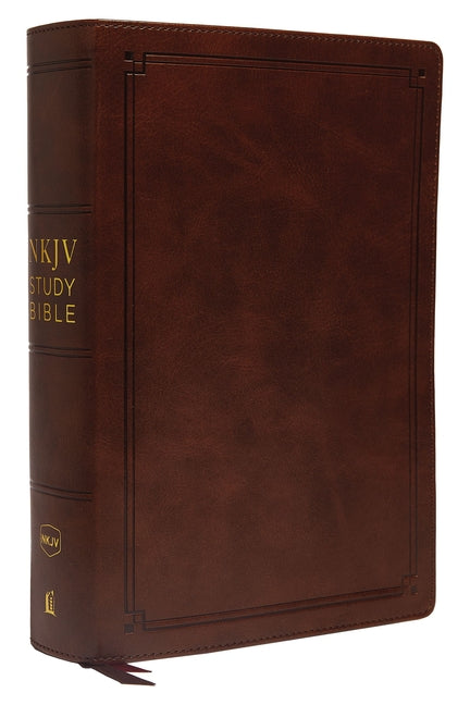 NKJV Study Bible, Leathersoft, Brown, Comfort Print: The Complete Resource for Studying God's Word -- Thomas Nelson, Bible