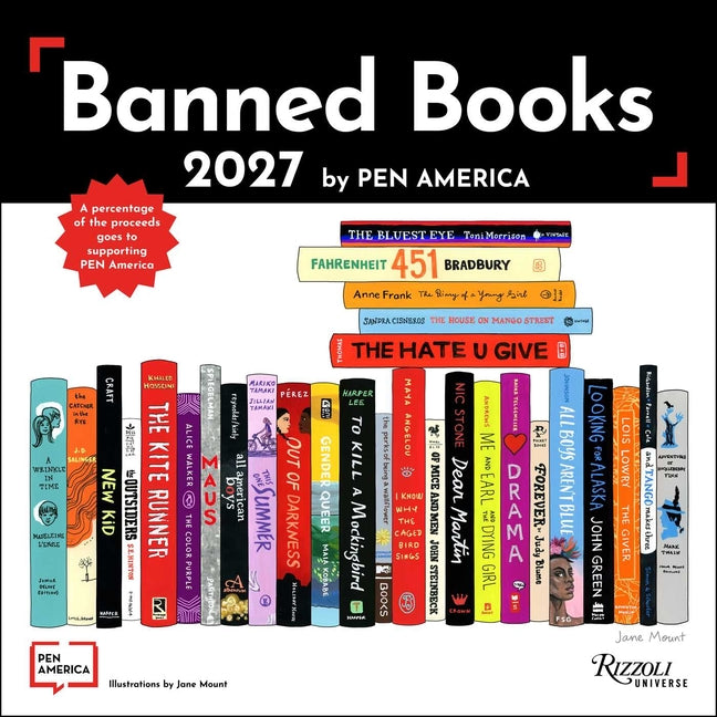 The Banned Books 2027 Wall Calendar -- Pen America, Wall