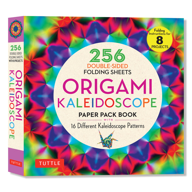 Origami Kaleidoscope Paper Pack Book: 256 Double-Sided Folding Sheets (Includes Instructions for 8 Models) -- Tuttle Studio, Paperback