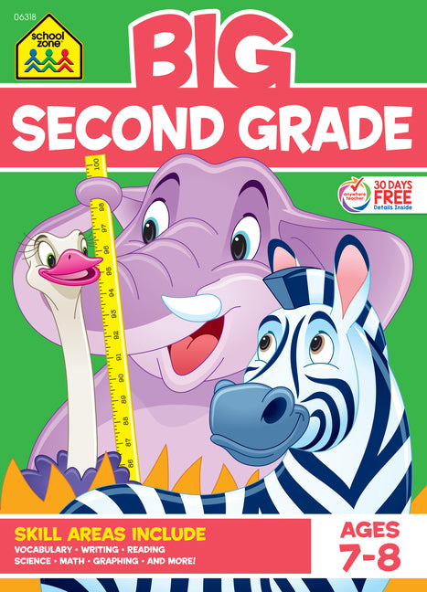 School Zone Big Second Grade Workbook -- School Zone, Paperback