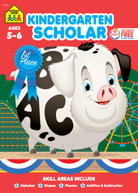 School Zone Kindergarten Scholar Workbook -- School Zone, Paperback