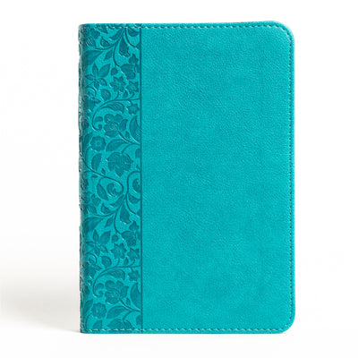 NASB Large Print Compact Reference Bible, Teal Leathertouch -- Holman Bible Publishers, Bible