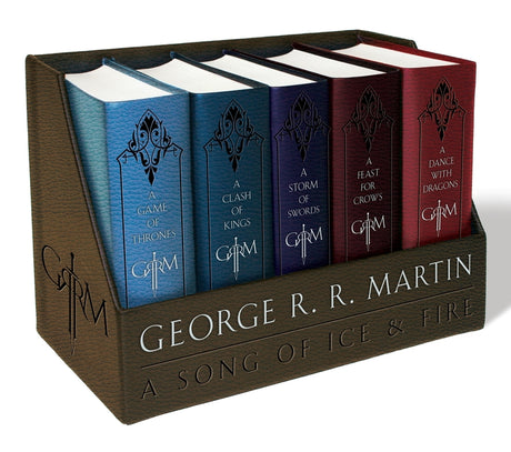 George R. R. Martin's a Game of Thrones Leather-Cloth Boxed Set (Song of Ice Andfire Series): A Game of Thrones, a Clash of Kings, a Storm of Swords, -- George R. R. Martin, Boxed Set