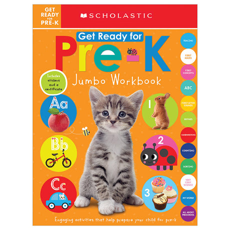 Get Ready for Pre-K Jumbo Workbook: Scholastic Early Learners (Jumbo Workbook) -- Scholastic, Paperback